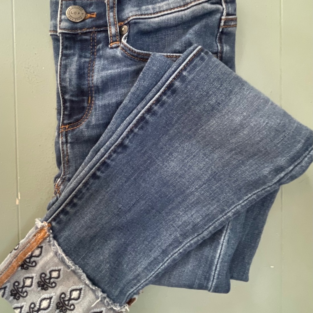 LOFT jeans boho 24